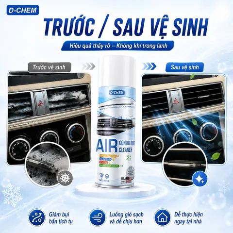Trước và sau khi vệ sinh