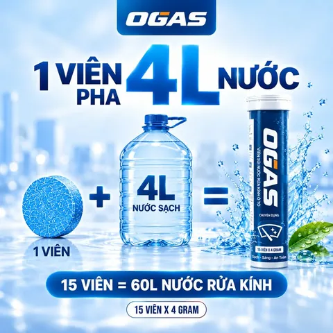 Thông số: 1 viên pha khoảng 4L nước